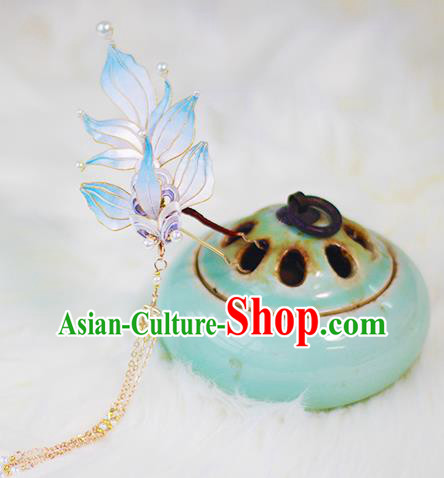Chinese Traditional Hanfu Hair Stick Ancient Court Princess Hair Accessories Tassel Hairpin