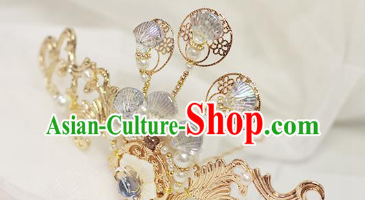 Chinese Cosplay Hair Accessories Traditional Hanfu Scale Hair Crown