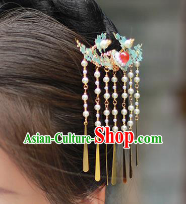 Chinese Traditional Hanfu Hair Stick Ming Dynasty Court Tassel Hairpin