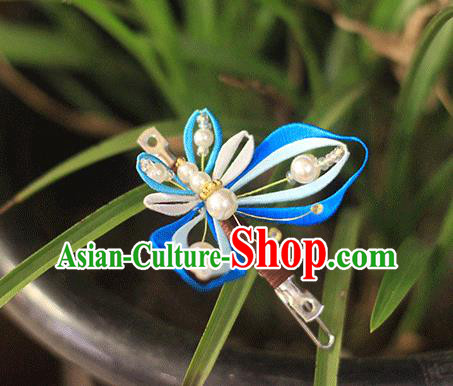 Chinese Handmade Hair Accessories Classical Hair Stick Traditional Silk Butterfly Hair Claw