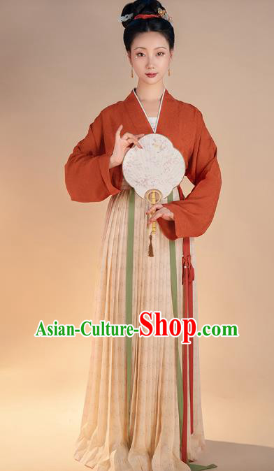 China Song Dynasty Noble Woman Historical Clothing Ancient Court Beauty Hanfu Dress