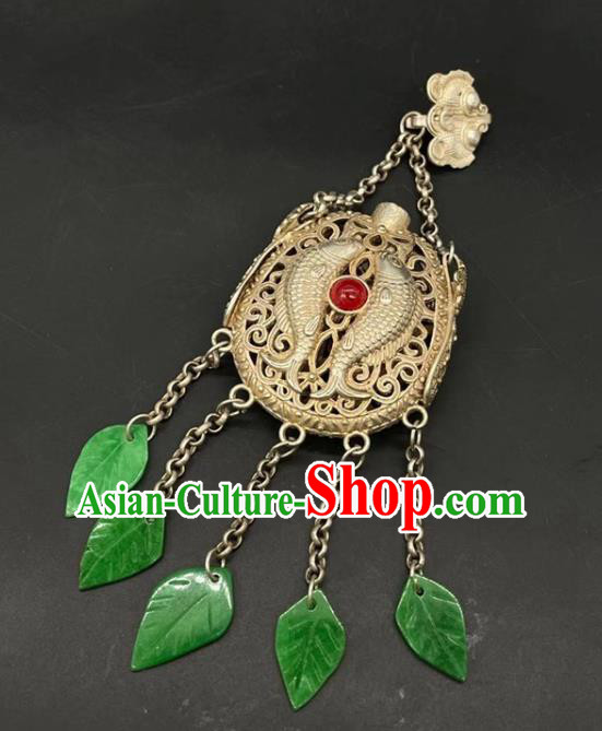 Chinese Handmade National Golden Sachet Pendant Cheongsam Jewelry Classical Tassel Waist Accessories