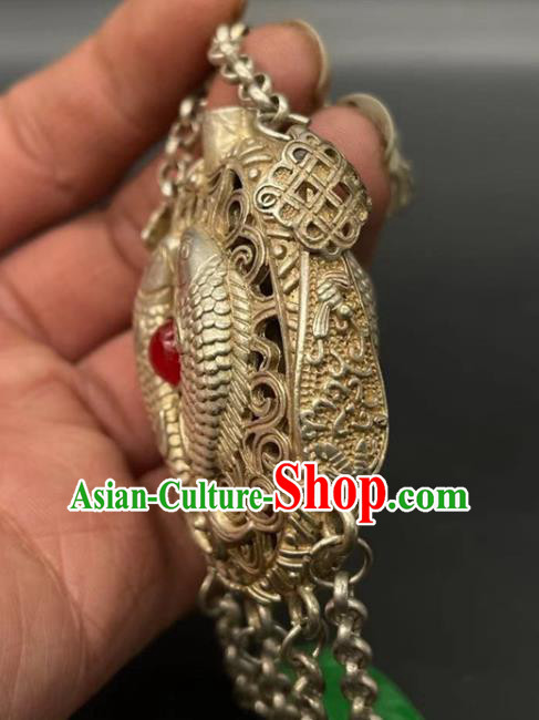 Chinese Handmade National Golden Sachet Pendant Cheongsam Jewelry Classical Tassel Waist Accessories
