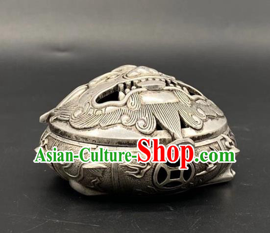 andmade Chinese Carving Pi Xiu Censer Ornaments Traditional Brass Incense Burner Accessories