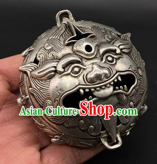 andmade Chinese Carving Pi Xiu Censer Ornaments Traditional Brass Incense Burner Accessories