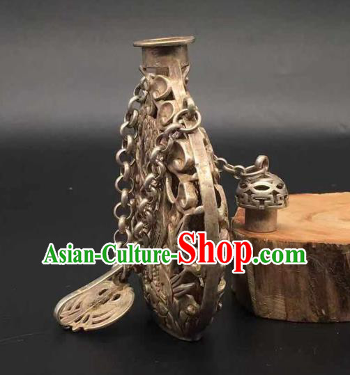 Chinese Classical Ethnic Accessories Handmade Carving Plum Bird Brooch National Sachet Pendant Jewelry