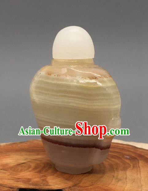 China Handmade Collection Tabatiere Anatomique Traditional Jade Carving Snuff Bottle