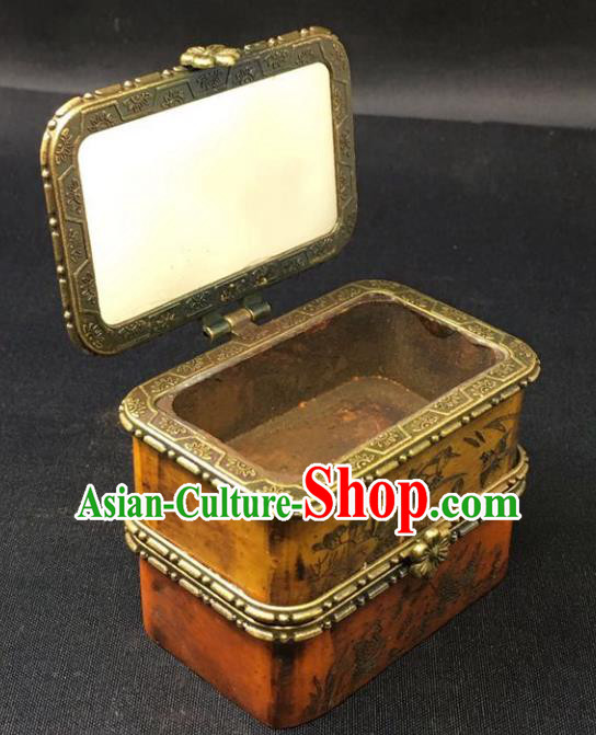 Chinese Handmade Jewel Case Qing Dynasty Classical Jewelry Box