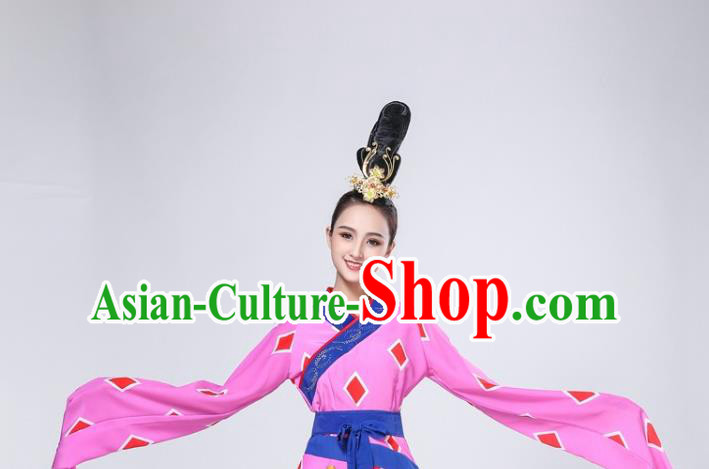 China Classical Dance Costume Traditional Han Dynasty Palace Dance Water Sleeve Dress