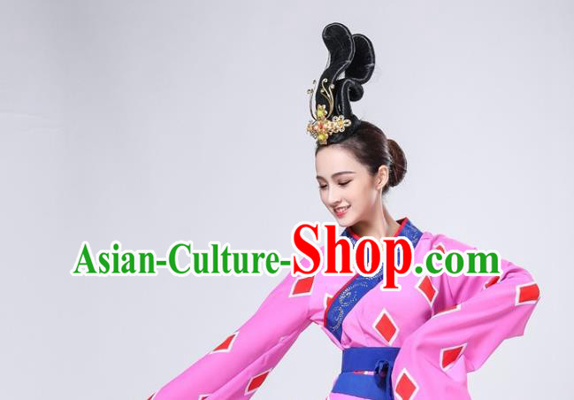 China Classical Dance Costume Traditional Han Dynasty Palace Dance Water Sleeve Dress