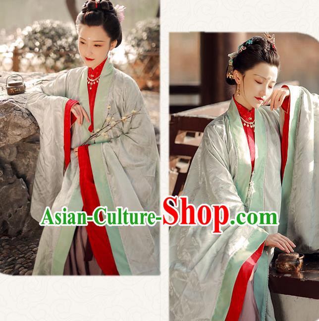 China Ancient Imperial Mistress Hanfu Costumes Traditional Ming Dynasty Noble Countess Historical Clothing