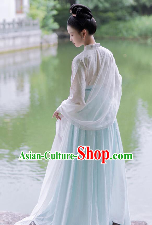 China Song Dynasty Court Beauty Historical Costumes Ancient Imperial Consort Hanfu Traditional Clothing