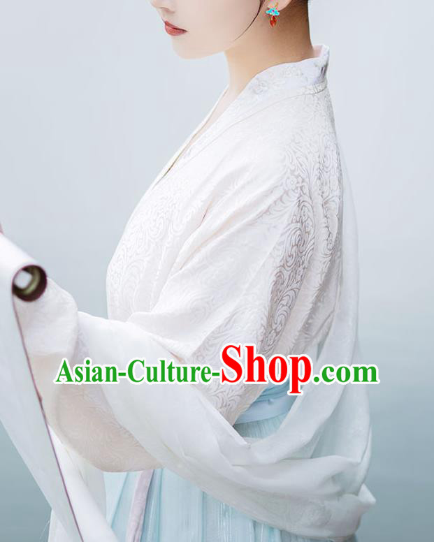 China Song Dynasty Court Beauty Historical Costumes Ancient Imperial Consort Hanfu Traditional Clothing