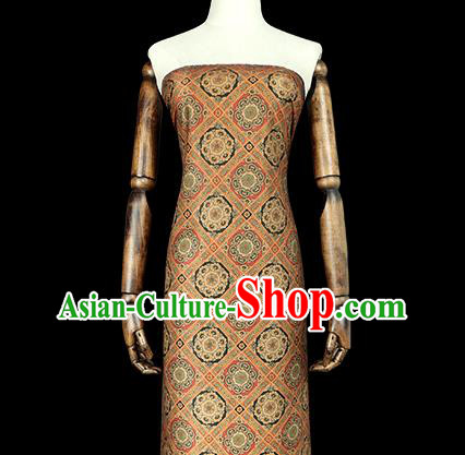 Chinese Classical Pattern Brocade Fabric Cheongsam Silk Drapery Traditional Gambiered Guangdong Gauze Cloth
