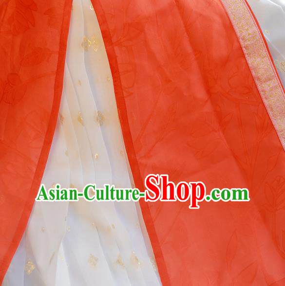 China Ancient Noble Lady Clothing Traditional Court Hanfu Dress Song Dynasty Young Beauty Historical Costumes