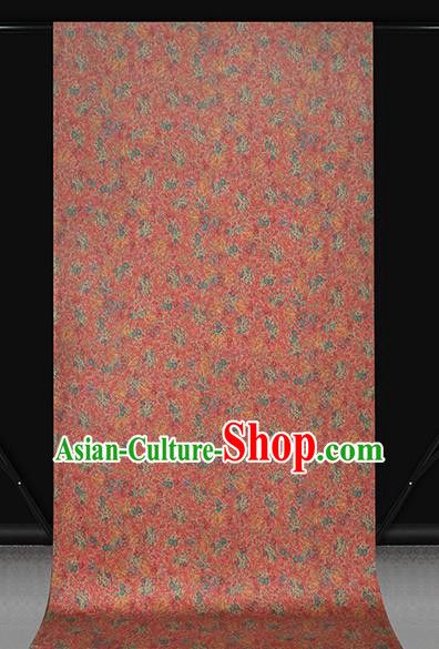 Chinese Wedding Red Satin Fabric Traditional Qipao Dress Brocade Classical Pattern Silk Drapery
