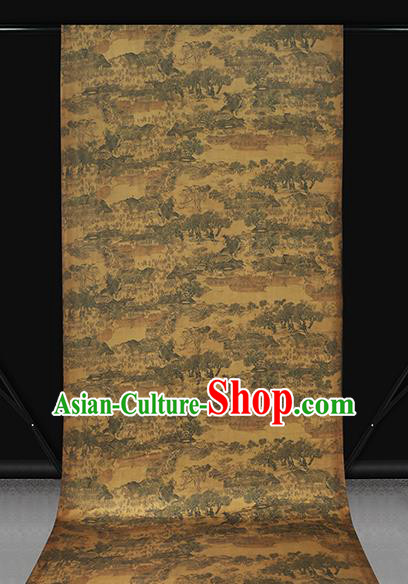 Chinese Traditional Gambiered Guangdong Gauze Fabric Classical Pattern Silk Drapery Qipao Dress Tapestry Cloth