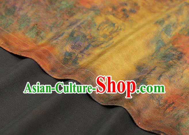 Chinese Qipao Dress Tapestry Cloth Traditional Gambiered Guangdong Gauze Fabric Classical Pattern Silk Drapery