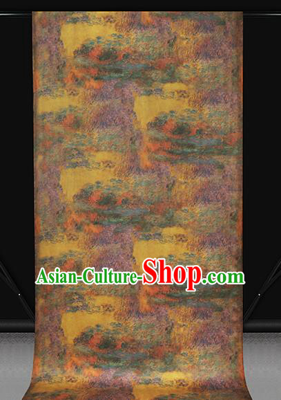 Chinese Qipao Dress Tapestry Cloth Traditional Gambiered Guangdong Gauze Fabric Classical Pattern Silk Drapery