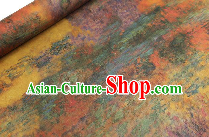 Chinese Qipao Dress Tapestry Cloth Traditional Gambiered Guangdong Gauze Fabric Classical Pattern Silk Drapery