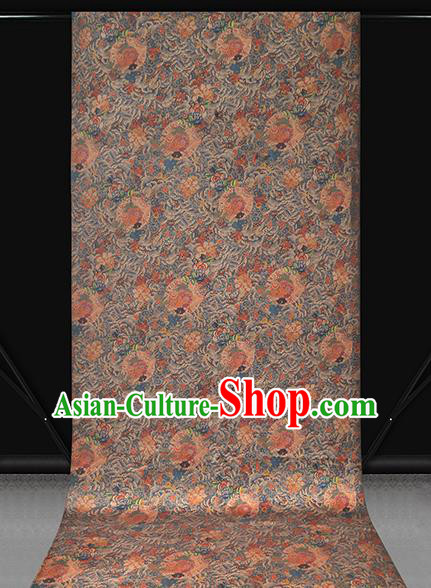 Chinese Traditional Classical Wave Fish Pattern Silk Drapery Qipao Dress Gambiered Guangdong Gauze Fabric