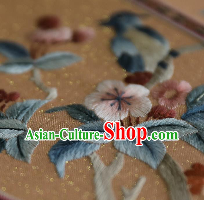 China Traditional Wedding Embroidered Palace Fan Handmade Fans Hanfu Silk Fan