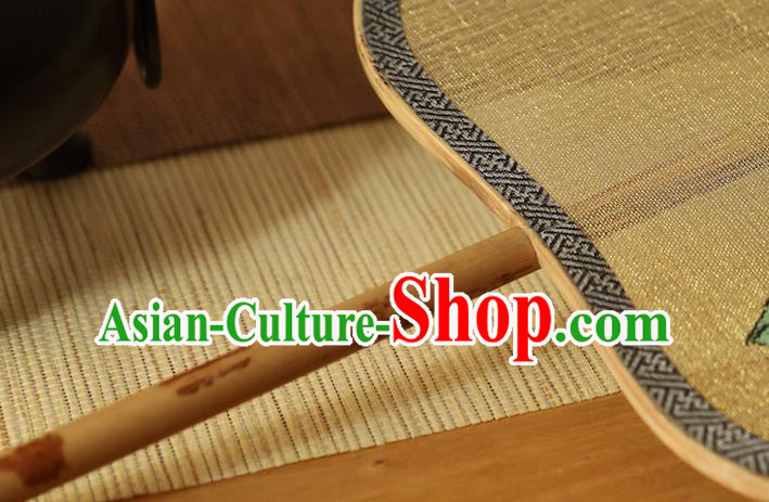 China Handmade Painting Camellia Silk Fan Ancient Princess Palace Fan Traditional Hanfu Silk Fans