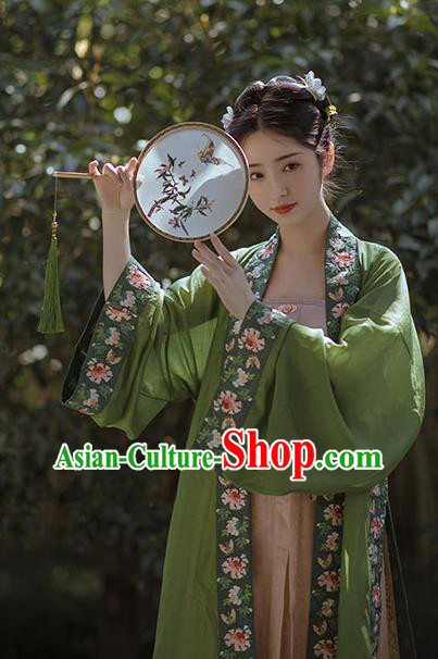 China Traditional Song Dynasty Nobility Lady Dress Clothing Ancient Royal Princess Embroidered Hanfu Costumes