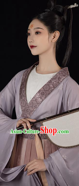 Chinese Ancient Hanfu Clothing Traditional Southern and Northern Dynasties Palace Lady Garment Costumes