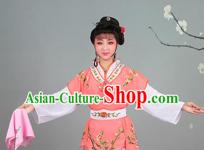 China Huangmei Opera Maidservant Dress Clothing Traditional Peking Opera Actress Garment Costumes