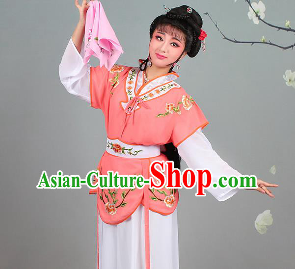China Huangmei Opera Maidservant Dress Clothing Traditional Peking Opera Actress Garment Costumes