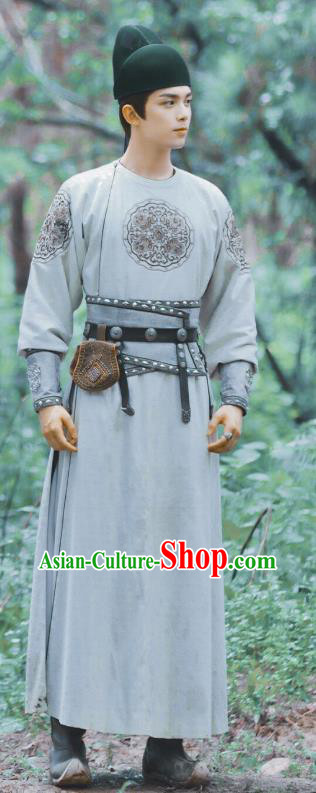 Chinese Traditional Hanfu Robe Drama The Long Ballad Ashile Sun Clothing Tang Dynasty Imperial Bodyguard Garment Costumes and Headwear
