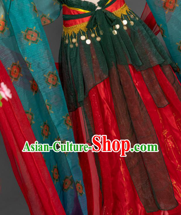 China Classical Dance Clothing Cosplay Dunhuang Fairy Hanfu Dress Ancient Princess Garment Costumes