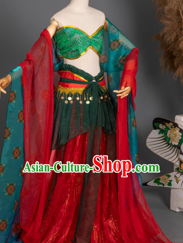 China Classical Dance Clothing Cosplay Dunhuang Fairy Hanfu Dress Ancient Princess Garment Costumes