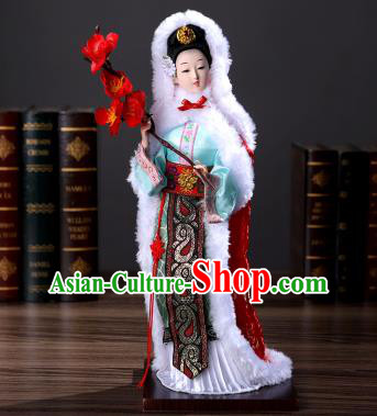 Handmade A Dream in Red Mansions the Twelve Hairpins of Jinling Traditional China Beijing Silk Figurine - Xue Bao Qin