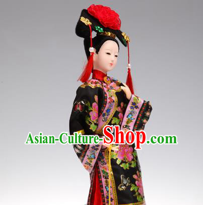 Handmade Traditional China Beijing Silk Figurine - Qing Dynasty Princess