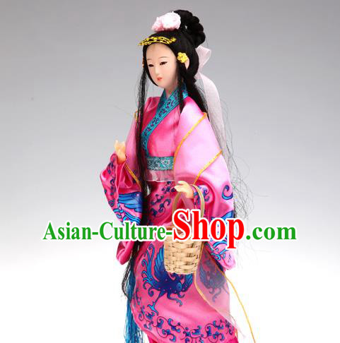 Handmade Traditional China Beijing Silk Figurine - the Four Great Beauties Xi Shi