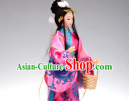 Handmade Traditional China Beijing Silk Figurine - the Four Great Beauties Xi Shi