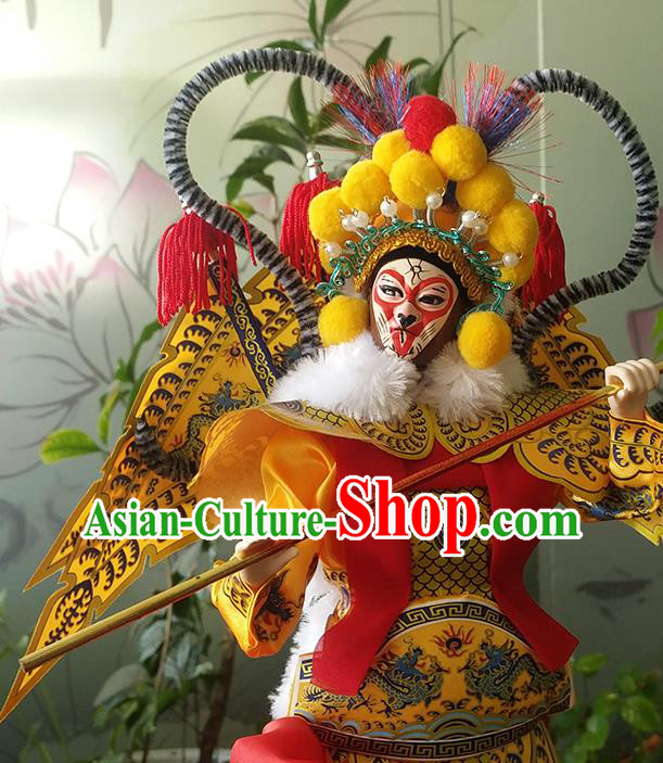 Handmade Traditional China Beijing Silk Figurine - Peking Opera Doll Monkey King