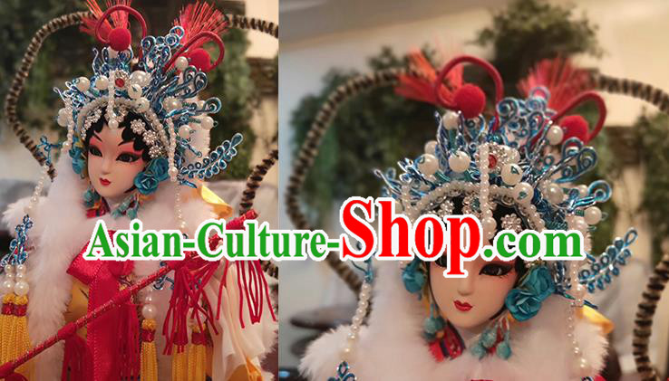 Handmade Traditional China Beijing Silk Figurine - Peking Opera Doll Wang Zhaojun