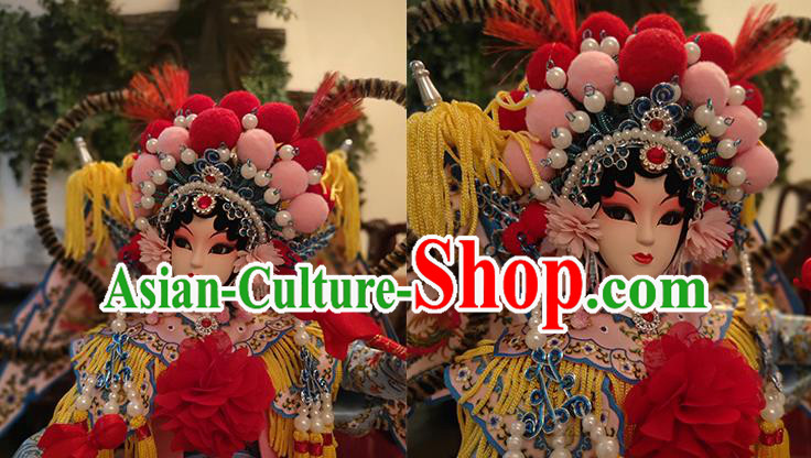 Handmade Traditional Peking Opera Doll China Beijing Silk Figurine - Liang Hongyu
