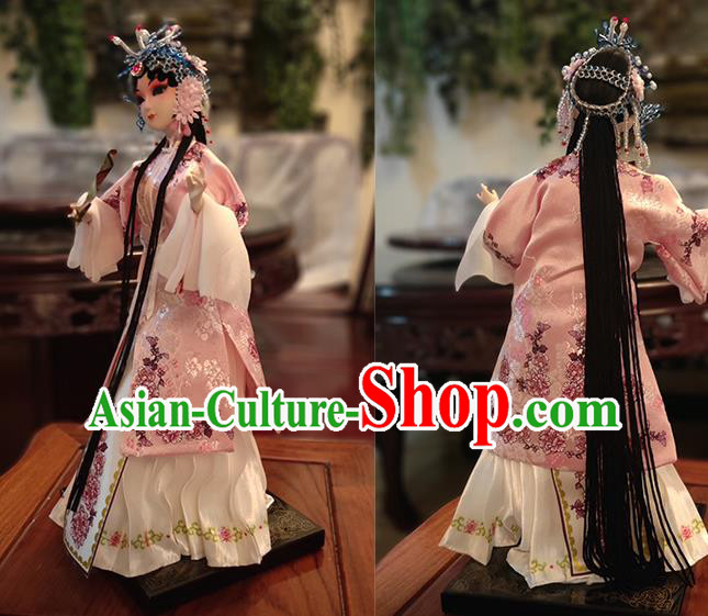 Handmade China Beijing Silk Figurine Traditional Peking Opera Doll - Du Liniang