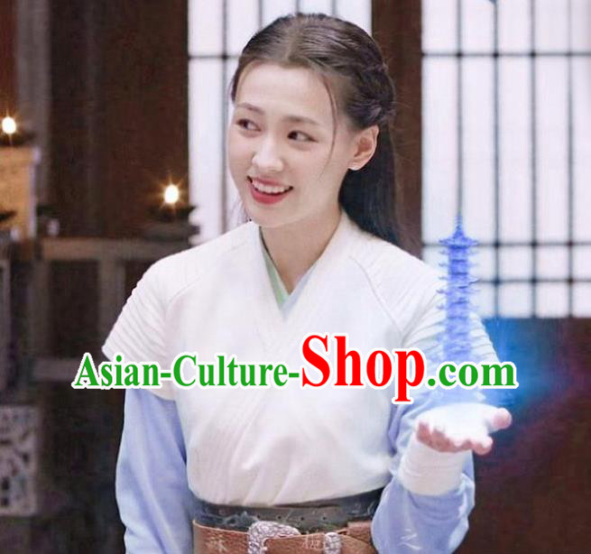 Chinese Ancient Swordswoman Garment Costumes TV Show Douluo Dalu Princess Ning Rongrong Clothing