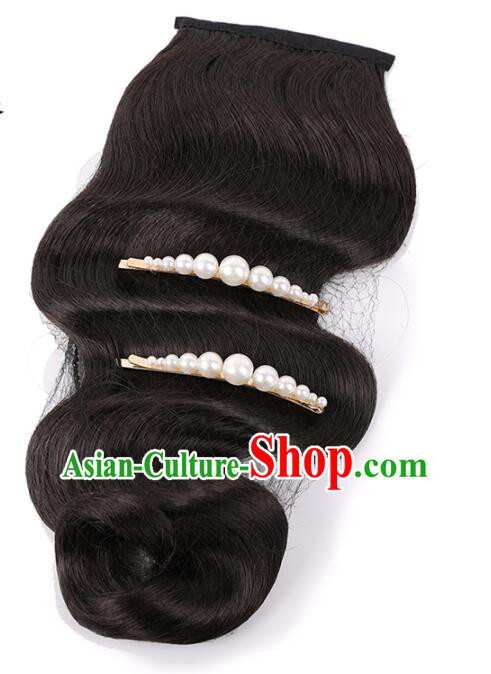 Handmade Classical Headdress Traditional Qipao Dress Wigs China Cheongsam Headpieces