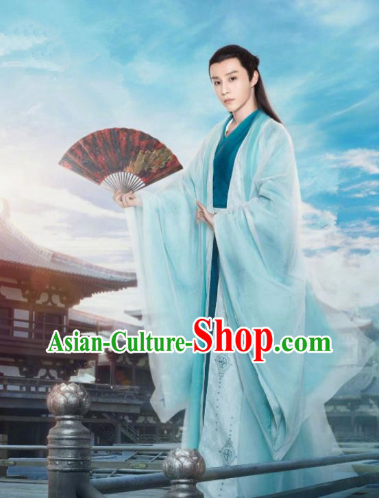 China  Traditional Wuxia Drama Costumes The Romance of Tiger and Rose Su Mu Clothing Ancient Handsome Childe Garment