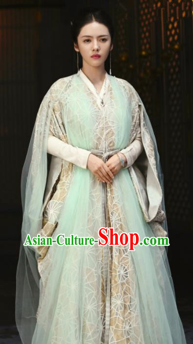 China Traditional Clothing Ancient Swordswoman Garment Romance Drama The Blessed Girl Yin Zhuang Costumes and Headpiece
