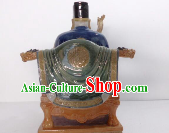 Chinese Handmade Arts Shi Wan Ceramic Figurine Tu Do Gong Porcelain Statue