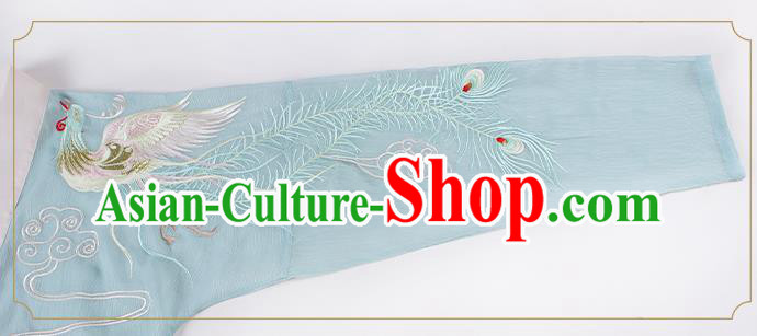 China Traditional Embroidered Hanfu Clothing Ancient Jin Dynasty Princess Costumes