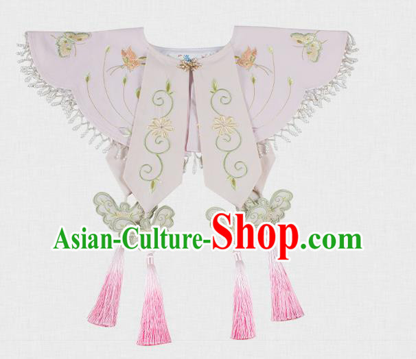 China Ancient Ming Dynasty Patrician Female Costumes Traditional Hanfu Apparels Court Embroidered Clothing