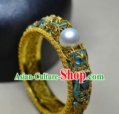 China National Filigree Bracelet Jewelry Traditional Handmade Cloisonne Bangle Accessories